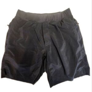 Fabletics The One Short, Black, Elastic Waist, Zip Pockets, Lined, No Size Tag